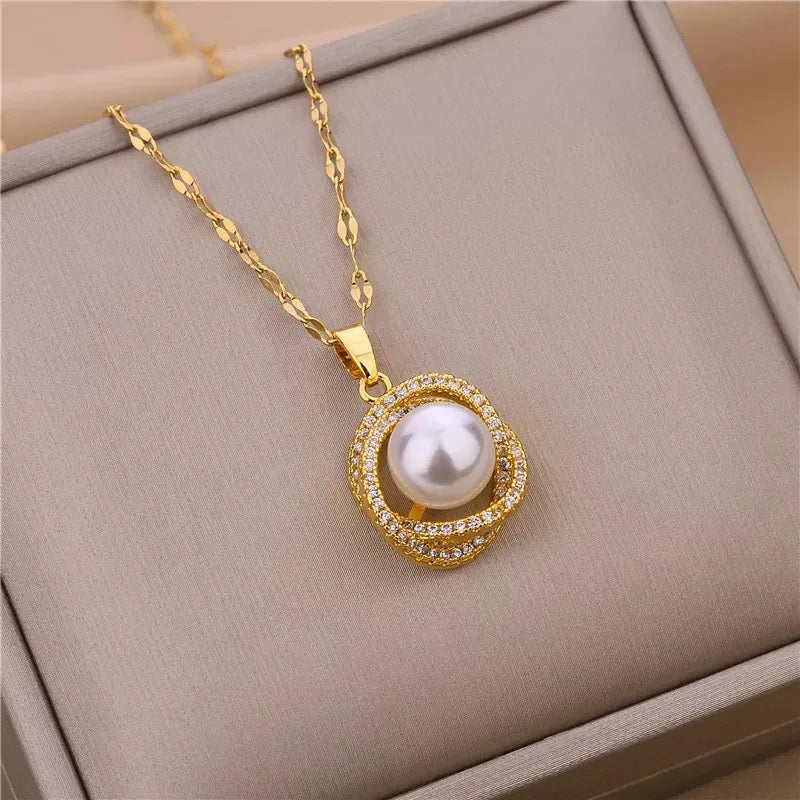 Luxury 316L Stainless Steel Gold Necklace – Waterproof & Tarnish Free